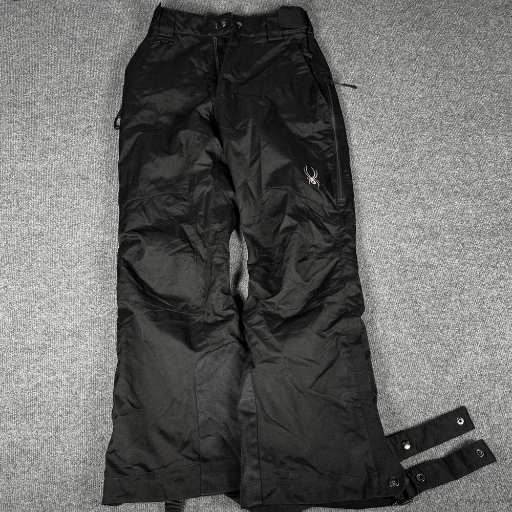 Spyder Ski Jacket Pants Men's Size Small Black Green‎ Snowboard $475 MSRP